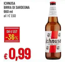 Galassia Ichnusa birra di sardegna offerta
