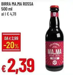Galassia Birra ma.ma rossa offerta