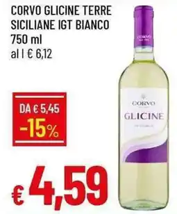 Galassia Corvo glicine terre siciliane igt bianco offerta