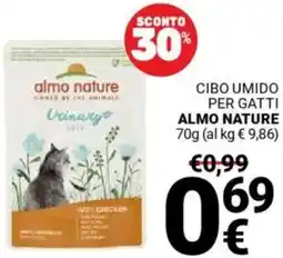 Supermercati Gulliver Cibo umido per gatti ALMO NATURE offerta
