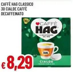 Galassia Caffè hag classico 30 cialde caffè decaffeinato offerta