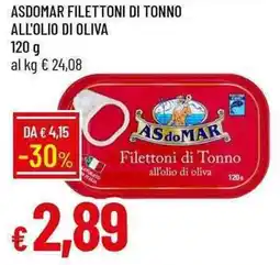 Galassia Asdomar filettoni di tonno all'olio di oliva offerta