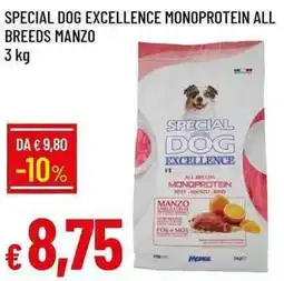Galassia Special dog excellence monoprotein all breeds manzo offerta