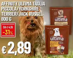 Galassia Affinity ultima taglia piccola/yorkshire terrier/jack russel offerta