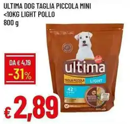 Galassia Ultima dog taglia piccola mini 10kg light pollo offerta