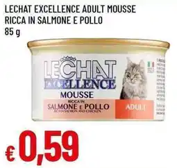 Galassia Lechat excellence adult mousse ricca in salmone e pollo offerta