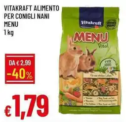 Galassia Vitakraft alimento per conigli nani menu offerta