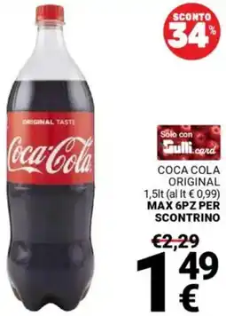 Supermercati Gulliver Coca cola original offerta