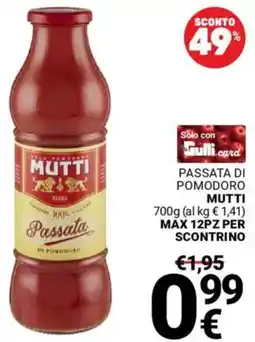 Supermercati Gulliver Passata di pomodoro MUTTI offerta