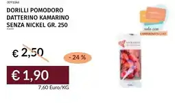 Prezzemolo e Vitale Dorilli pomodoro datterino kamarino senza nickel offerta