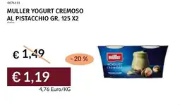 Prezzemolo e Vitale Muller yogurt cremoso al pistacchio offerta