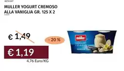 Prezzemolo e Vitale Muller yogurt cremoso alla vaniglia offerta