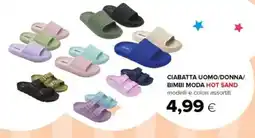 Oasi Ciabatta uomo/donna/ bimbi moda HOT SAND offerta