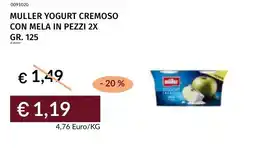 Prezzemolo e Vitale Muller yogurt cremoso con mela in pezzi 2x offerta