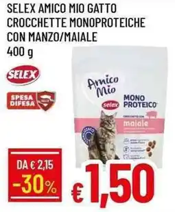Galassia Selex amico mio gatto crocchette monoproteiche con manzo/maiale offerta