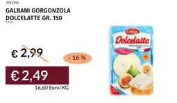 Prezzemolo e Vitale Galbani gorgonzola dolcelatte offerta