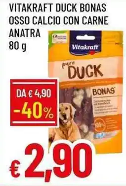 Galassia Vitakraft duck bonas osso calcio con carne anatra offerta