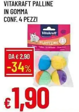Galassia Vitakraft palline in gomma offerta