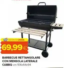 Oasi Barbecue rettangolare con mensola laterale C&BBQ offerta
