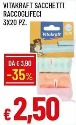 Galassia Vitakraft sacchetti raccoglifeci offerta