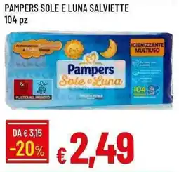 Galassia Pampers sole e luna salviette offerta