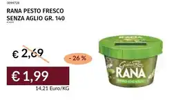 Prezzemolo e Vitale Rana pesto fresco senza aglio offerta