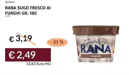 Prezzemolo e Vitale Rana sugo fresco ai funghi offerta