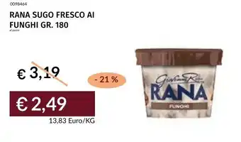 Prezzemolo e Vitale Rana sugo fresco ai funghi offerta