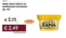 Prezzemolo e Vitale Rana sugo fresco al parmigiano reggiano offerta