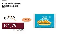 Prezzemolo e Vitale Rana sfogliavelo lasagne offerta
