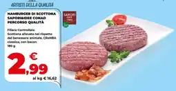 Conad Hamburger di scottona SAPORI&IDEE CONAD PERCORSO QUALITÀ offerta