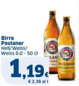 Sigma Birra Paulaner Hell/Weiss/ Weiss 0.0 offerta