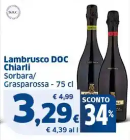 Sigma Lambrusco DOC Chiarli Sorbara/ Grasparossa offerta