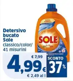 Sigma Detersivo bucato Sole offerta