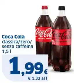 Sigma Coca Cola classica/zero/ senza caffeina offerta