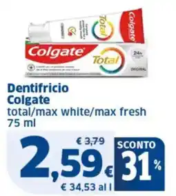 Sigma Dentifricio Colgate offerta