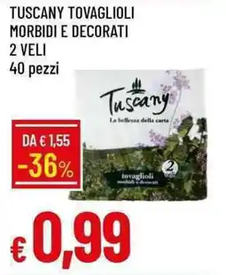 Galassia Tuscany tovaglioli morbidi e decorati offerta
