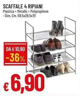 Galassia Scaffale 4 ripiani offerta