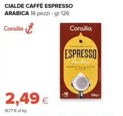 Tigre Consilia cialde caffè espresso arabica offerta