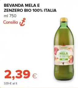 Tigre Consilia bevanda mela e zenzero bio 100% italia offerta