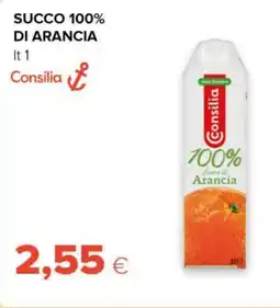 Tigre Consilia succo 100% di arancia offerta
