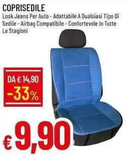 Galassia Coprisedile look jeans per auto offerta