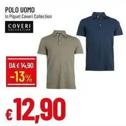 Galassia Polo uomo In Piquet Coveri Collection offerta