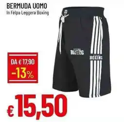 Galassia Bermuda uomo In Felpa Leggera Boxing offerta