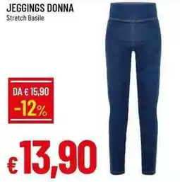 Galassia Jeggings donna stretch basile offerta