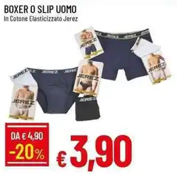 Galassia Boxer o slip uomo In Cotone Elasticizzato Jerez offerta