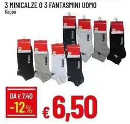 Galassia 3 minicalze 0 3 fantasmini uomo Kappa offerta
