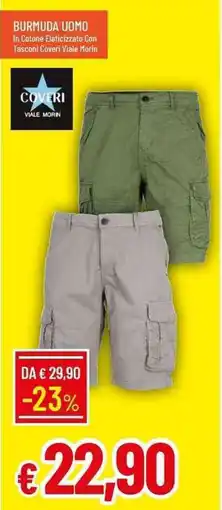 Galassia Burmuda uomo In Cotone Elaticizzato Con Tasconi Coveri Viale Morin offerta