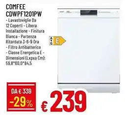 Galassia COMFEE CDWPF1201PW offerta