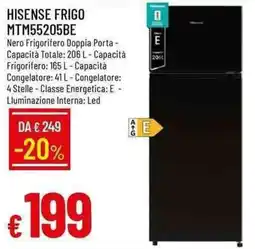 Galassia HISENSE FRIGO MTM55205BE offerta